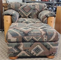 Overstuffed Comfy Chair & Ottoman
