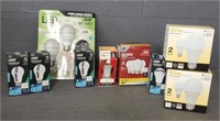 Variety of LED Light Bulbs In Pkgs