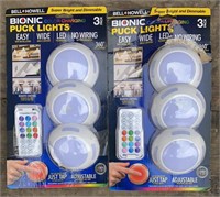 (2) 3-Packs Bionic Puck Lights