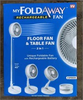 New Fold Away Rechargeable Fan