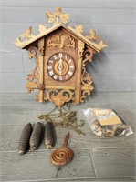 Antique Hand Carved Germany Cuckoo Clock