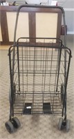 Folding Metal Shopping Cart Basket