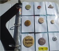 Tiffin button & other Tiffin items