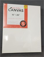 (5) New Canvas In Sealed Pkg