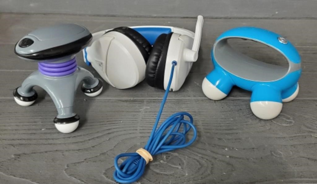 Headphones & 2 Massagers