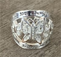 Ladies Butterfly Ring