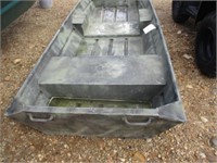 473) Waco 10' aluminum flat bottom boat --BS ONLY