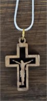Olive Wood Cross Necklace