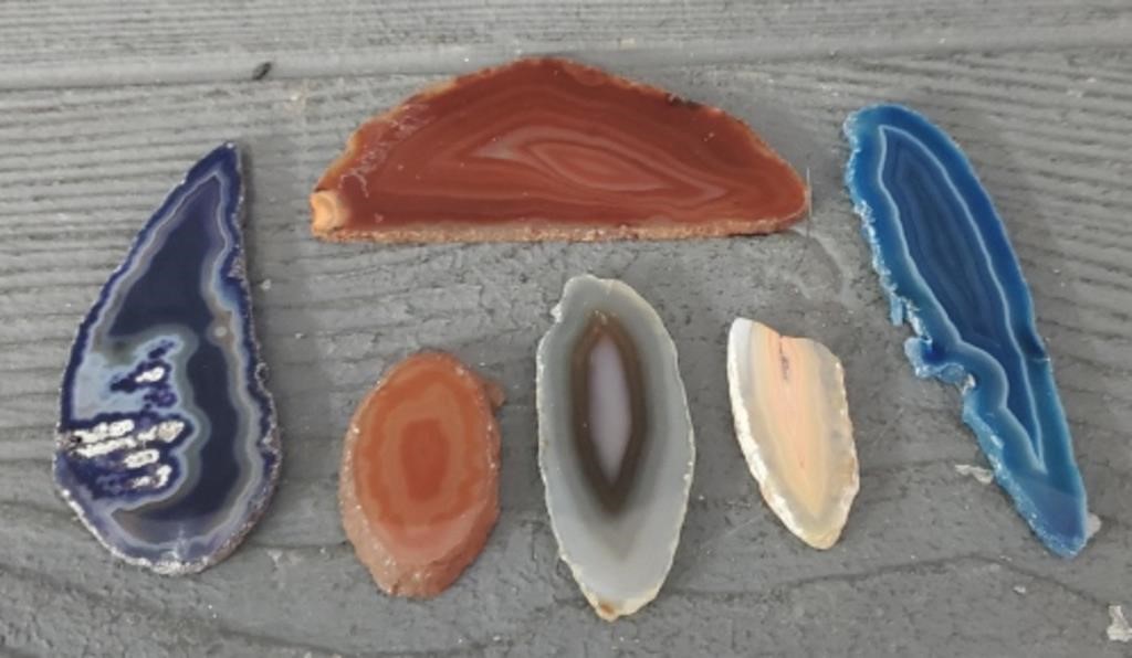 (6) Agate Stones