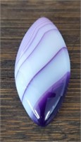 Purple Striped Agate Gemstone Cabochon