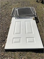 851) 3' metal exterior door, window screens