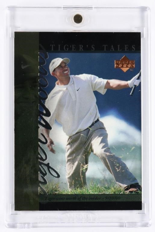 TIGER WOODS GOLF CARD