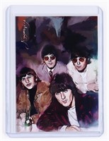 THE BEATLES / EDWARD VELLA **SIGNED** ART CARD