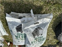 596) 6 bags nut charcoal