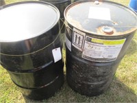 444) Two 55gal barrels