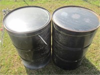 448) Two 55gal barrels