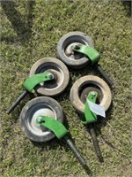 649) 4 JD finish mower wheels