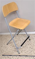 IKEA Foldable Metal/Wood Chair