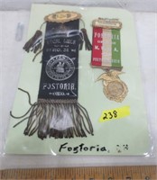 2 Fostoria, Ohio badges