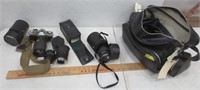 Minolta XG1 camera with accessories and bag