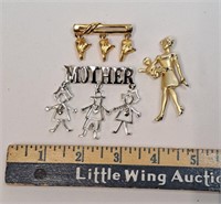 AJC Brooches-Mother Themed