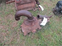 801) Antique hand water pumps