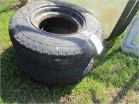 788) Trailer house tires 8-14.5 and wheels