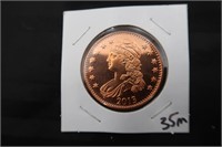 BUST STYLE 1 OUNCE COPPER ROUND