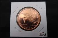PEACE DOLLAR 1 OUNCE COPPER ROUND