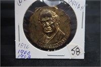 OLD CAMPAIGN MEDAL WM JENNINGS BRYAN 1896-1908