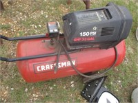 1256) 33gal Craftsman air compressor - works