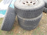 1251) 4 - 17 Ford tires & wheels