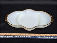 Vintage FIRE KING Milk Glass Dish