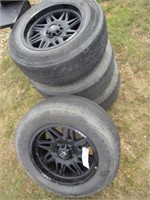 1344) 4 P225/65/R18 and aluminum wheels