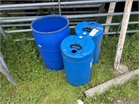 1651) 1-30 gal & 2-15gal drums