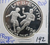 1994S WORLD CUP SILVER DOLLAR PROOF