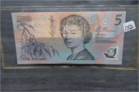 AUSTRALIA $5 POLYMER NOTE CU