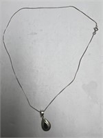 .925 Marked Silver Chain and Pendant
