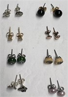 8 Pairs of Cute Earrings!  Frogs, Ships, Hearts