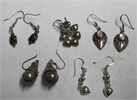 5 Pairs of .925 Marked Earrings!