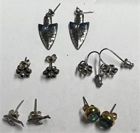 5 Pairs of Assorted Earrings, The Arrowheads