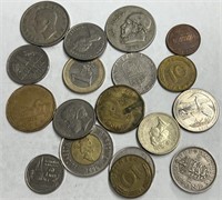 Assorted Coins, Mostly Foreign