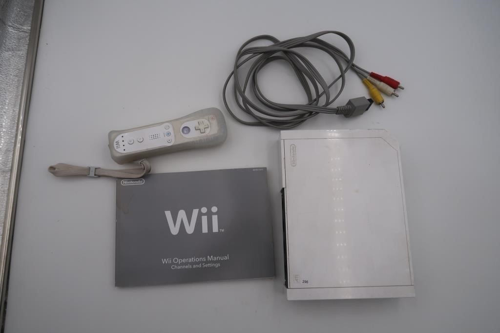 NINTENDO WII POWERS UP (MISSING POWER CORD)