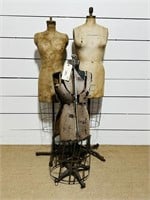 (3) Antique Mannequins