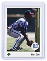 **SIGNED** RON GANT BASEBALL CARD