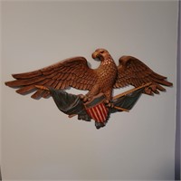 Syroco Bald Eagle w/ Shield & Banner