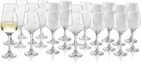 24 Premium 14oz Wine Glasses - Clear  For Wine