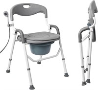 $80  Folding Shower Chair  Adjustable  Grey