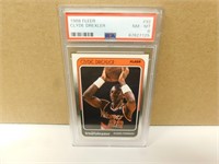 1988 CLYDE DREXLER FLEER GRADED CARD