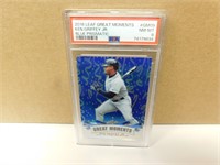 2018 KEN GRIFFEY JR LEAF GRADED BLUE PRISMATIC CAD